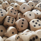 100 Pcs Blank Wooden Dice Unfinished Square Blocks 6 Sided Wood Cubes - Image 4
