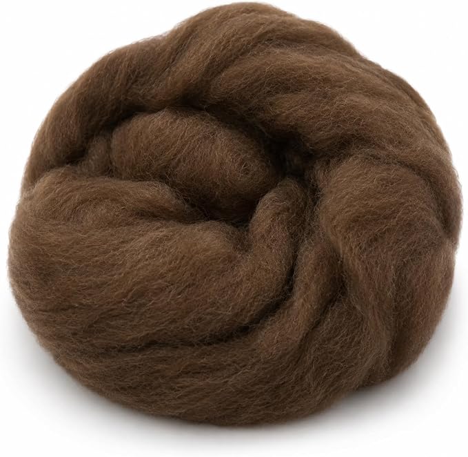 Woolbuddy Core Wool 8oz for Needle Felting, Handmade Wool Roving for Needle - Image 2