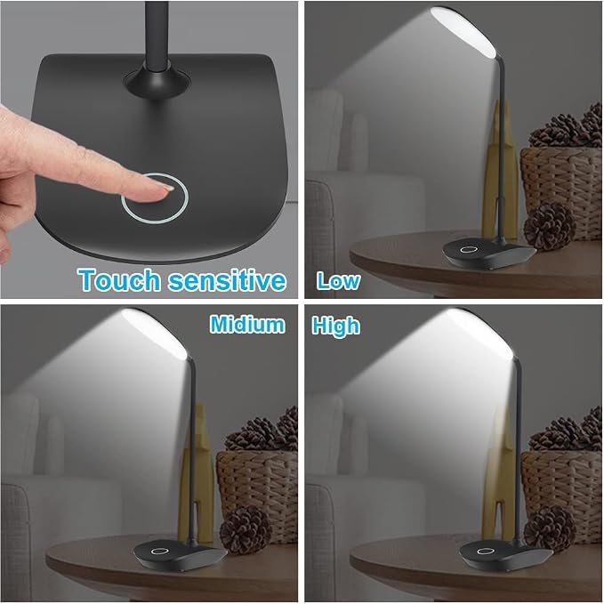 DEEPLITE LED Desk Lamp Battery Operated Lights Cordless Rechargeable Lamp - Image 2