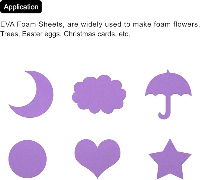 MECCANIXITY EVA Foam Sheets Dark Purple 19.7 Inch x 17.7 Inch 0.8mm Thick - Image 6