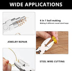 2 Pieces 6 in 1 Jewelry Pliers Jewelry Making Tool Bail Making Pliers bending - Image 4