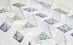 Iridescent Textured Cathedral Glass Mosaic Tiles, 200g Transparent Stained - Image 2