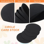 MECCANIXITY 24 Pcs Circle Card Stock, 3.1 Inch Round Cutouts Paper Thick - Image 3