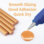 48 Pack Metallic Gold Hot Glue Sticks Full Size, Wax Sticks - Image 3