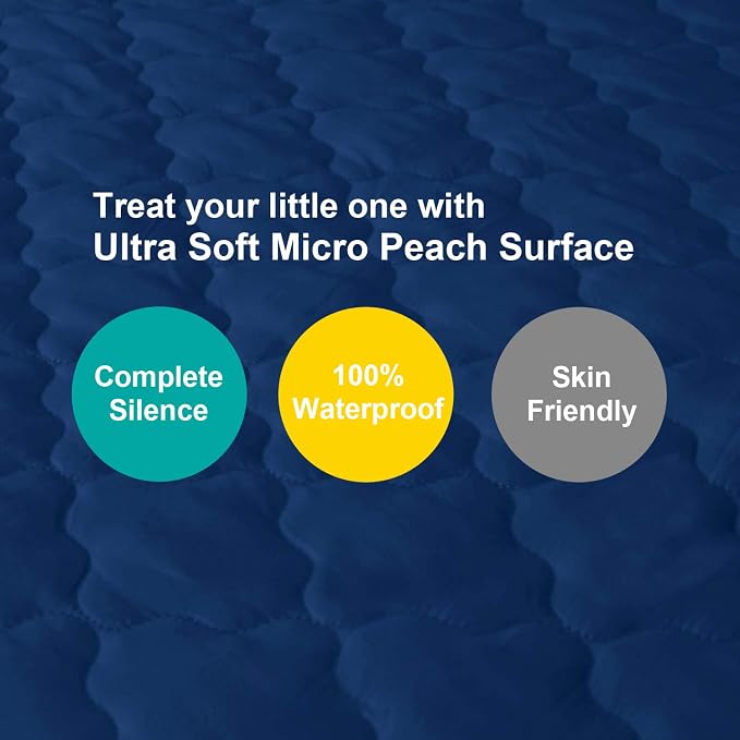 Pack and Play Mattress Protector Sheets Fitted Waterproof Pack and Play - Image 2