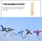 Lightweight Bamboo Kite Support Rods 15.74In Thin Dowels - Image 9