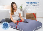 QUEEN ROSE Pregnancy Pillows, 60 Inch Cooling U Shaped Body Pillow - Image 6