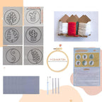 Avtytsda 6PCS Punch Needle Coaster Kit, Easy Punch Needle DIY Embroidery Set - Image 2