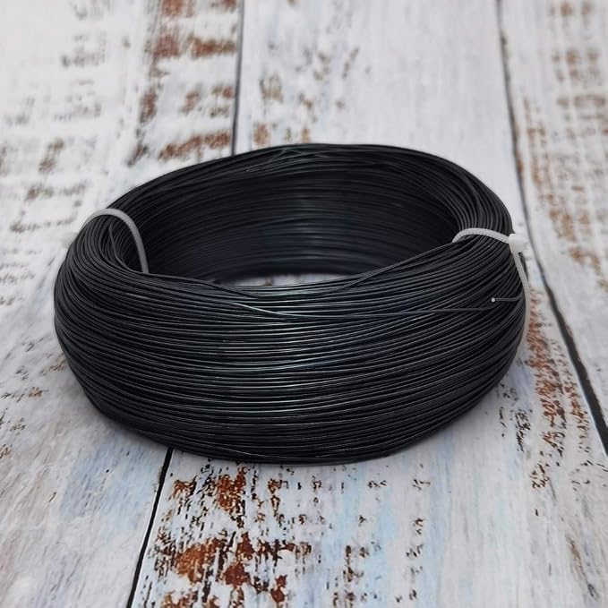 INSPIRELLE 20 Gauge 550 Feet Black Aluminum Craft Wire Bendable Metal Wire - Image 2