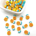 100pcs Pineapple Polymer Clay 10mm Spacer Beads by LUBINGSHINE