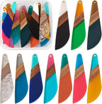 FASHEWELRY 20Pcs Wood Resin Charms Knife Shape Gothic Charms Halloween Wooden by FASHEWELRY