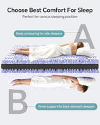 ChiXpace Dual Layer 4 Inch Memory Foam Mattress Topper King - Image 4