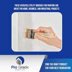 Pro Grade - Chip Brush – Paint Brush Set – 24 Pack - Natural China Bristle - Image 7