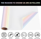 TORC Metallic HTV Heat Transfer Vinyl Roll 12" X 5FT Pearl Iridescent Iron on - Image 3