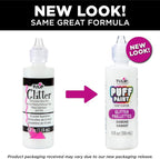 TULIP Dimensional Fabric Paint 4oz, Glitter Crystal Sparkle - Image 6