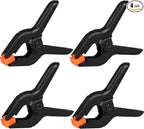 4 Pack Spring Clamps, 6inch Plastic Clips, Backdrop Clips, Big Clamps Heavy Duty by Romeda