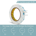3M Double Sided Tape 0.75"×16.5Ft 2 Pack PE Foam Tape Removable | Adhesive Tape - Image 3