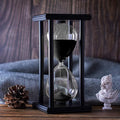 BELLAWARE Hourglass Timer with Black Sand, 30 Minute Wooden Sand Timer | by BELLAWARE