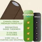 PerkHomy Coffee Kraft Paper Roll 36" x 3 - Image 3