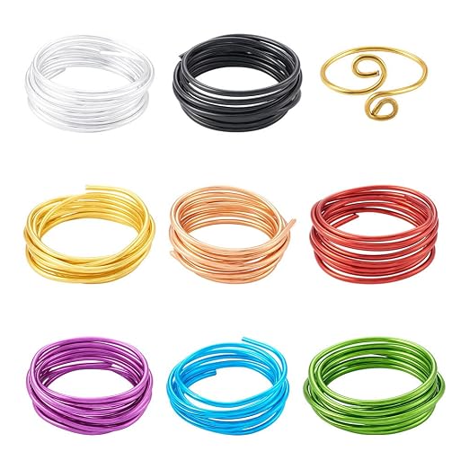 Fashewelry 52 Feet 6 Gauge Aluminum Wire 8 Colors Bendable Metal Sculpting Wire by FASHEWELRY
