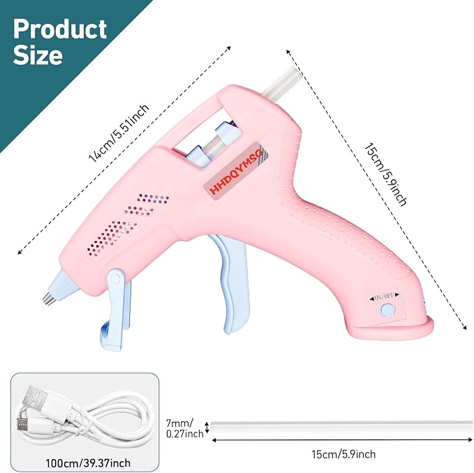 Cordless Hot Glue Gun, 20W Hot Glue Gun - Image 7