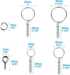 Key Chain Rings, Shynek 360Pcs Key Rings Bulk - Image 3