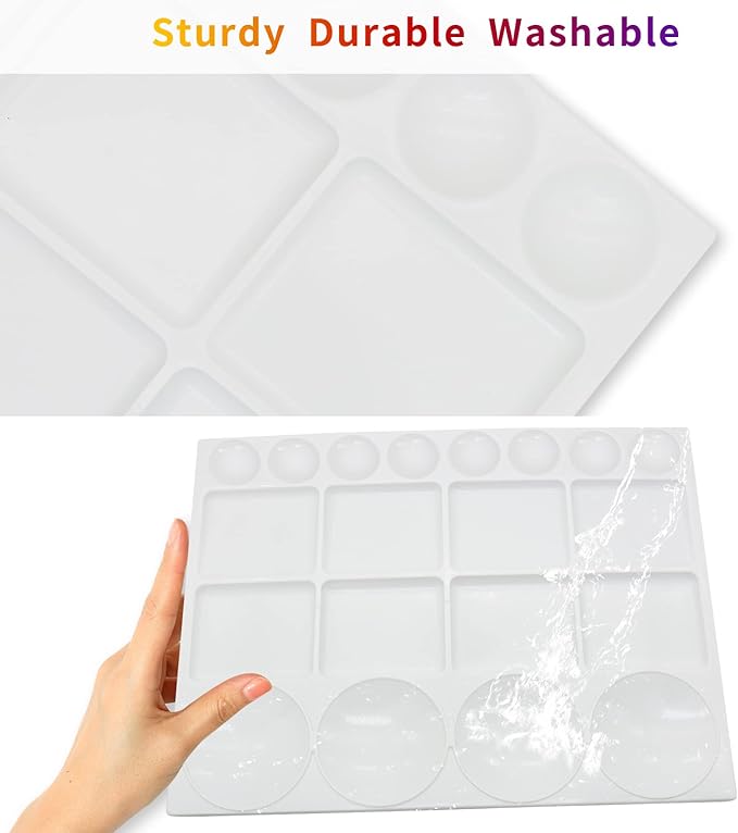 20 Well Watercolor Paint Tray Palette Pallet Acrylic Painting Mixing Plastic - Image 5