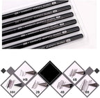 YYMIYU Full Graphite Pencils set 6 Piece.HB/2B/4B/6B/8B/EE - Image 2