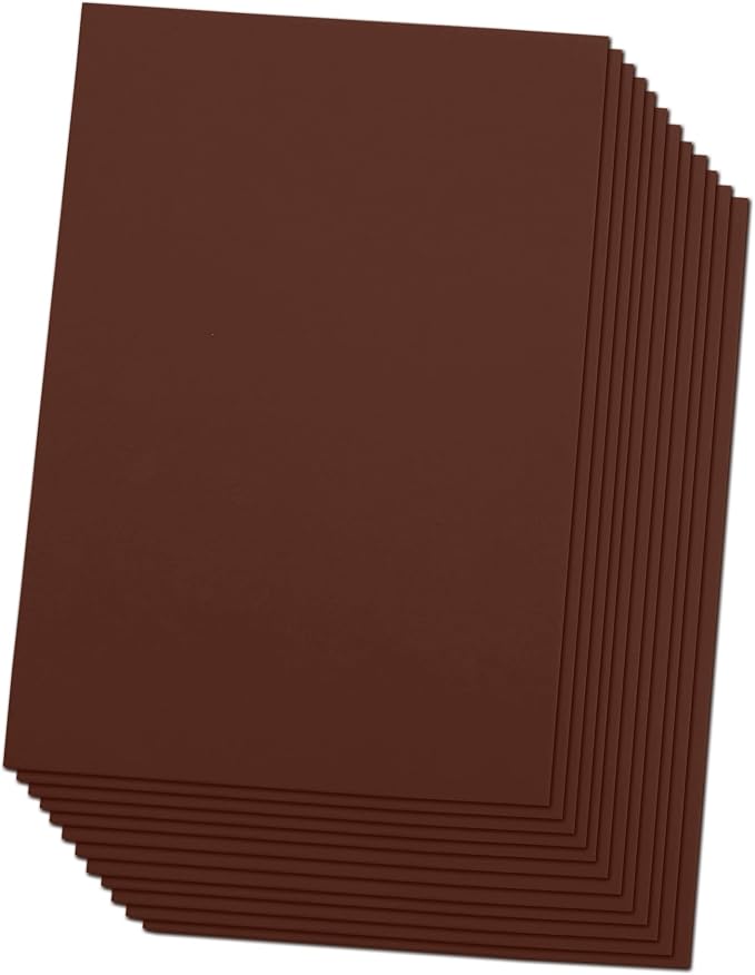 Brown Eva Foam Sheets, 2mm Thick, 6 x 9 Inch, Handicraft Foam Paper by Ader+Products