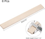 MECCANIXITY 6pcs Wood Sticks, 3/8"x 1.4" x 12" Rectangle Wooden Cube Wood - Image 2