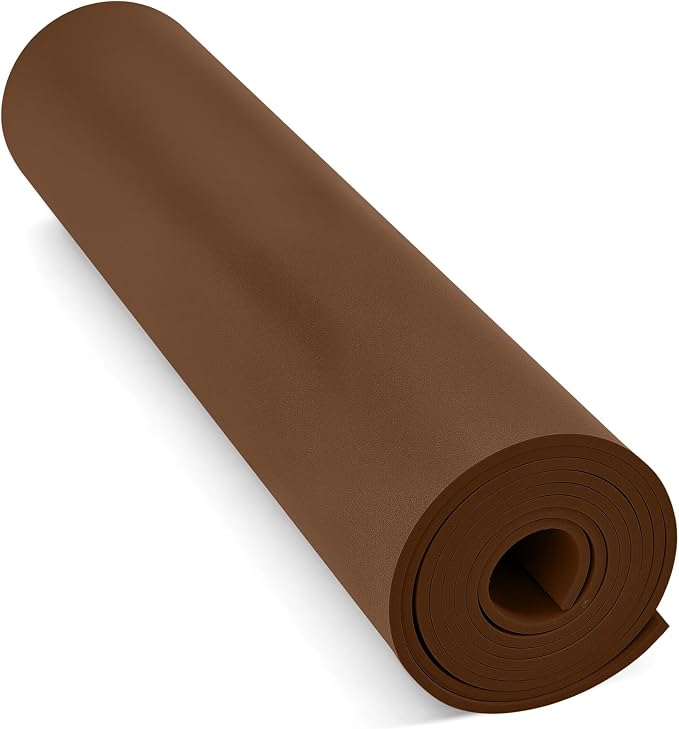 Do²ping Brown Eva Foam Sheets Roll, 3mm EVA Craft Foam 49''x13.5'' High Density by Do%C2%B2ping