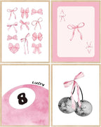 4 Pack Pink Coquette Diamond Art Kits by LEZHIJIA