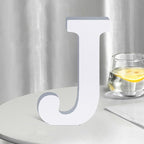White Wooden Letters 8 Inch for Wall Decor, Large Unfinished Wood Letters for by SETNDTS