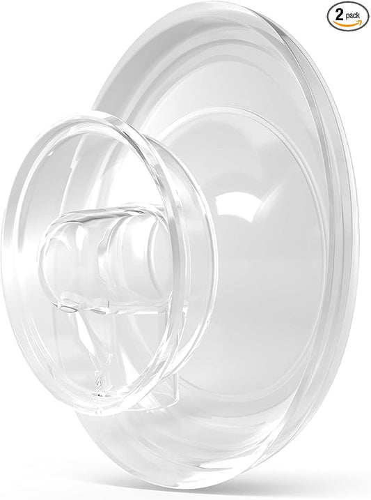 Elvie Stride Breast Pump Breast Shield - 24mm - Nipple Flange for Pumping Breast Milk - Accessories & Breastfeeding Essentials for Electric Pumps - BPA Free, Dishwasher Safe - 2 Pack