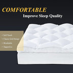 DOWNCOOL 3 Inch Full Mattress Topper, Ultra Thick and Fluffy Supportive Memory - Image 7