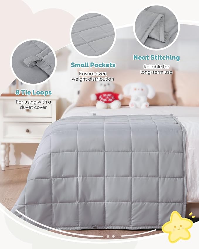 Topblan Weighted Blanket 7 lbs, Small Weighted Blanket 7 Pounds, Mini Heavy - Image 4