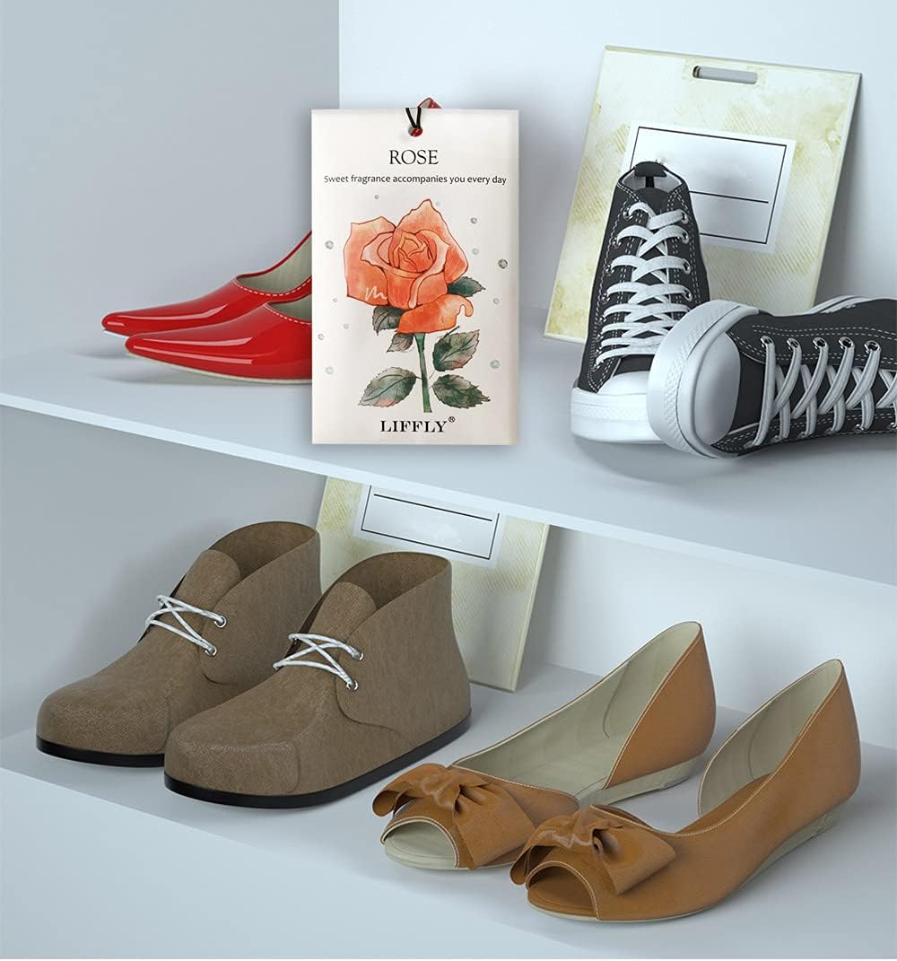 14 Packs Scented Sachets for Drawers and Closets Lavender, Rose, Jasmine, Ocean, Vanilla, Sandalwood, Gardenia 7 Scent Gift Box