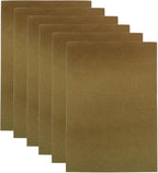 6 Pcs 8 x 12 Inch Brown Felt Sheets, 2mm Thick | Felt Fabric by Moicstiy