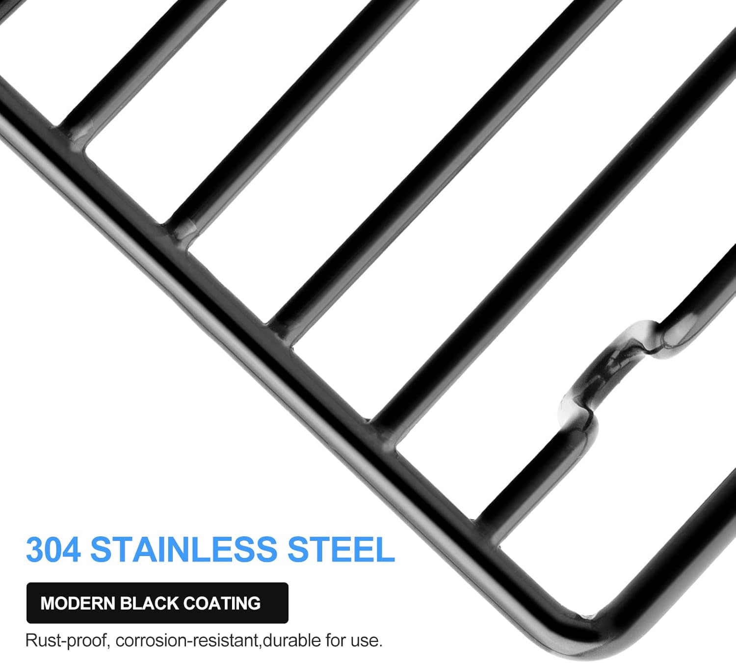 Bar Soap Dish Holder for Shower Bathroom Stainless Steel Rust Proof Self Draining, Black-1 Pack