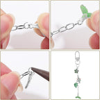 Chuyau 20pcs Silver Keychain Making Kit Swivel Snap Hook Lobster Claw Clasps - Image 4