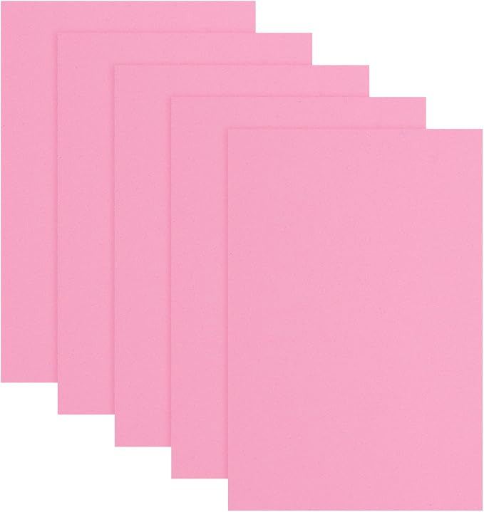 uxcell 5 Pcs Pink EVA A4 Foam Sheets Crafts, 12 x 8 Inch Foam Paper by uxcell