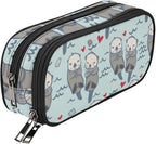 ANANGTEE Sea Otters Pencil Case Pouch by ANANGTEE