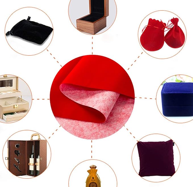 Self Adhesive Red Velvet Flocking Liner - Image 5