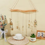 15 Inch 5 Hook Driftwood Wall Hanging Wall Mounted Jewelry Holder Natural Branch - Image 3