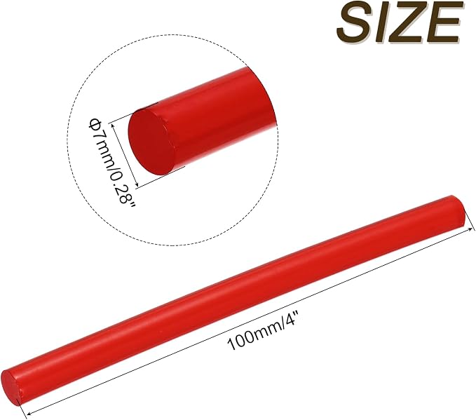 uxcell 30pcs 7mm x 100mm Mini Hot Glue Sticks - Image 2