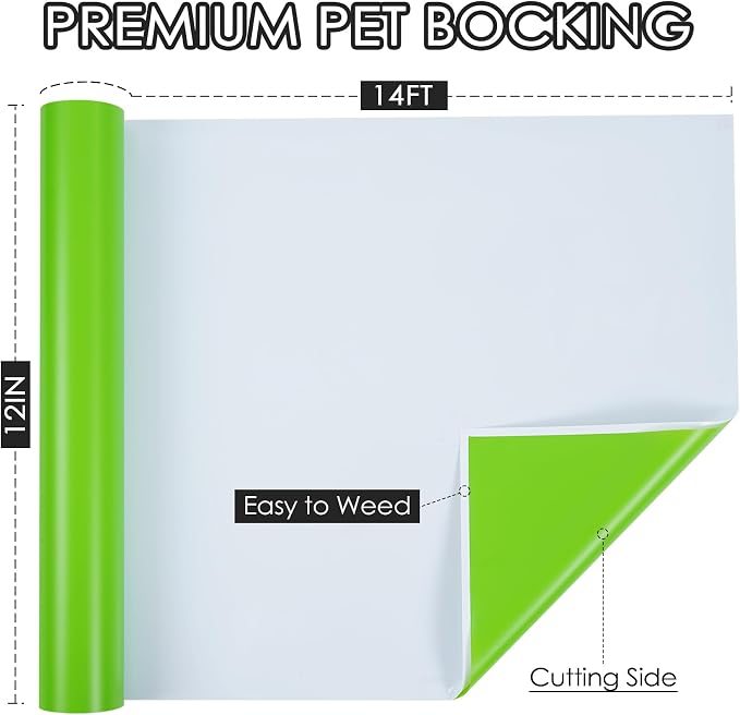 TORC Apple Green Permanent Vinyl 12" x 14 FT Matte Green Adhesive Vinyl Roll - Image 2