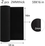 AMZQNART 2 Pack EVA Foam 2mm, Cosplay Foam Roll, 16 x 59in Black, Suitable - Image 2