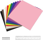72 Pack Foam Sheets, 8x8IN 12 Color Foam Paper 1MM Foam Craft Sheets by Conchpeopleforoutdoorsports