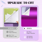 Tintnut Holographic Permanent Vinyl 8 Pcs 12x12in Purple Adhesive Vinyl | Solid - Image 4