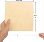60 PCS 8 Inch Unfinished Wood Squares, 8 x 8 Inch Plywood Wood Sheets, Blank - Image 2